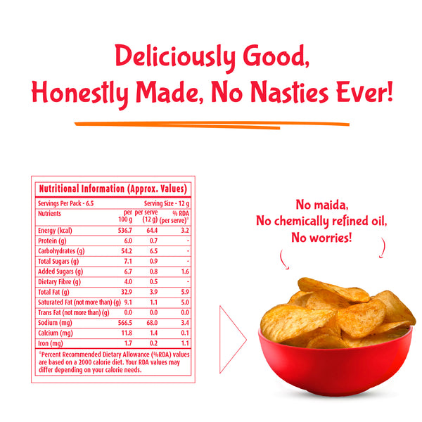 Potato Chips Guntur Chilli Masala 80g
