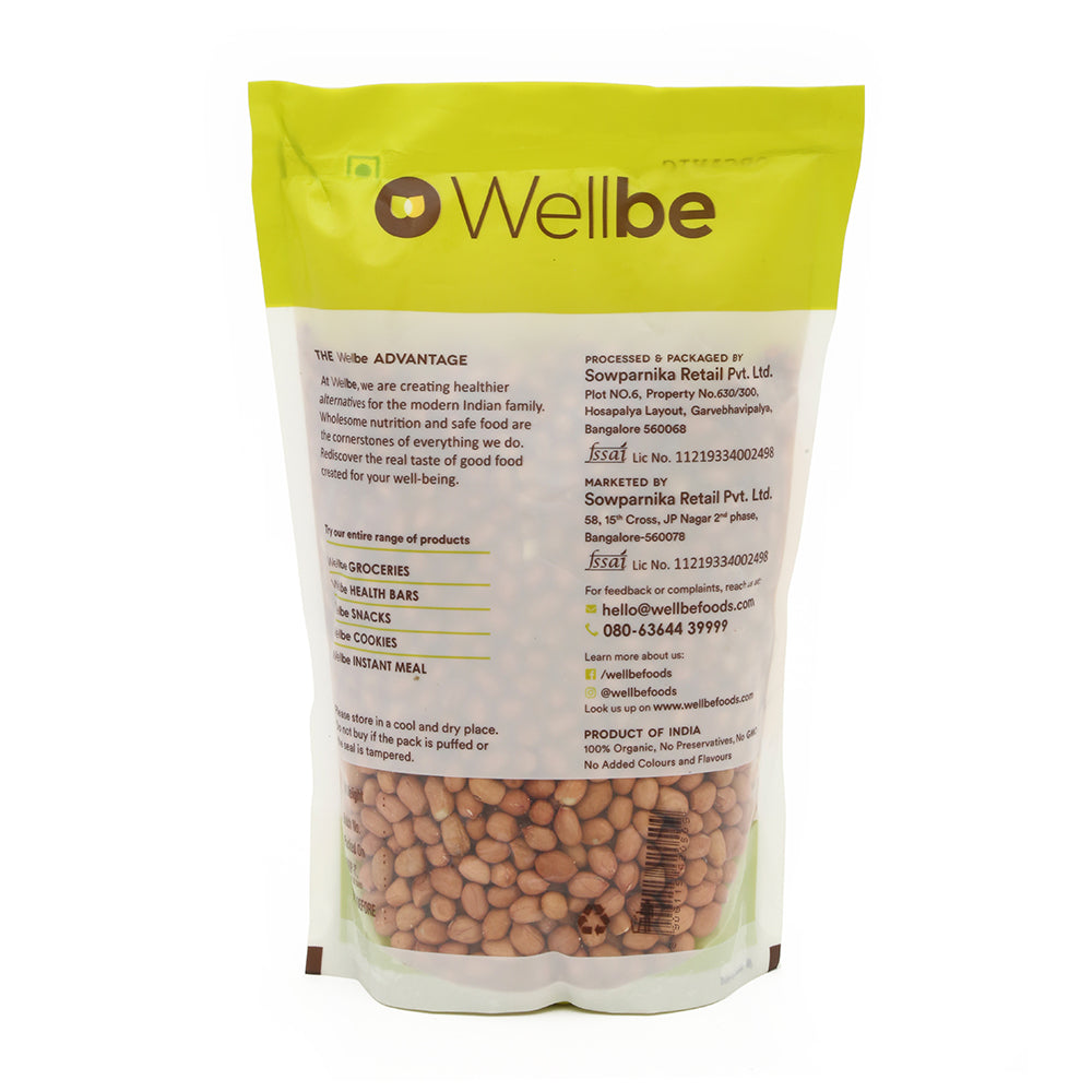 WellBe Organic Groundnut 500gm