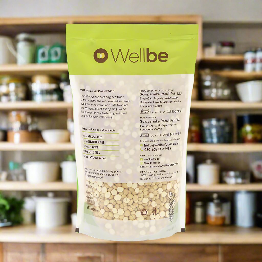 WellBe Organic Fried  Gram 500g