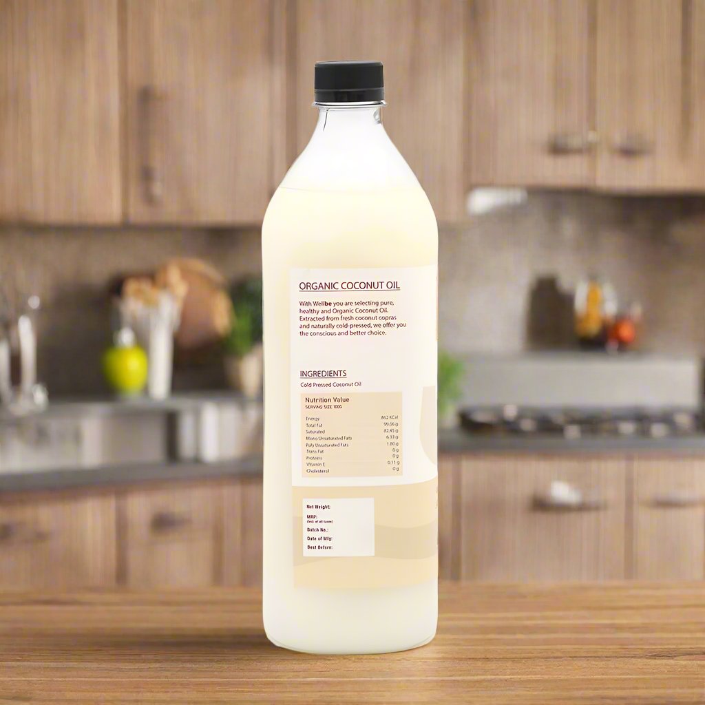WellBe Cold Pressed Coconut Oil 1ltr