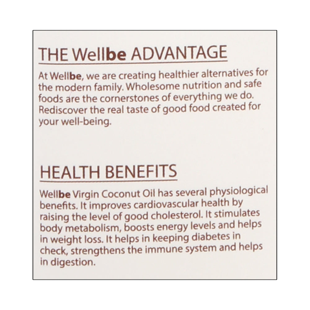 WellBe Virgin Coconut Oil 500ml