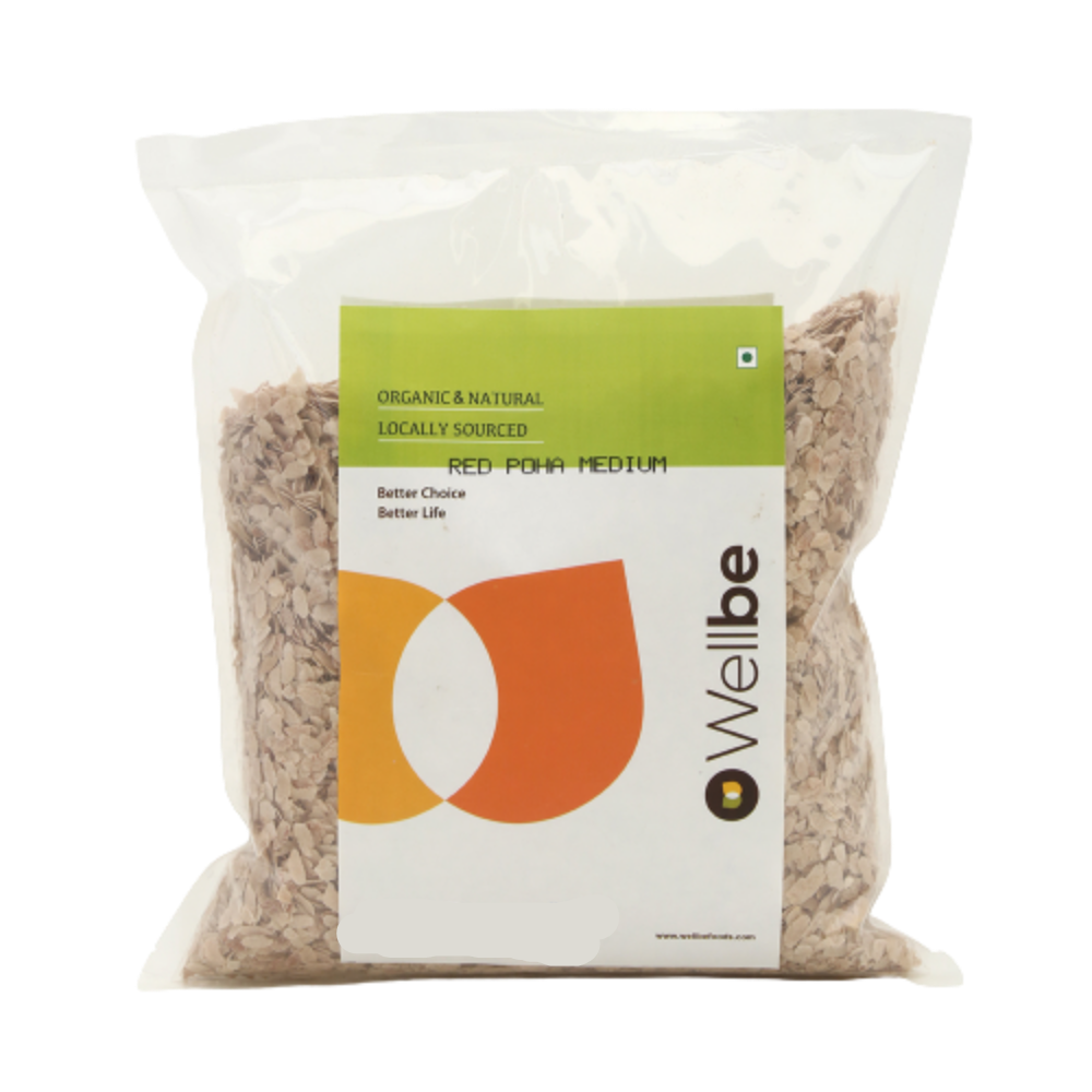 WellBe Organic Red Poha Medium