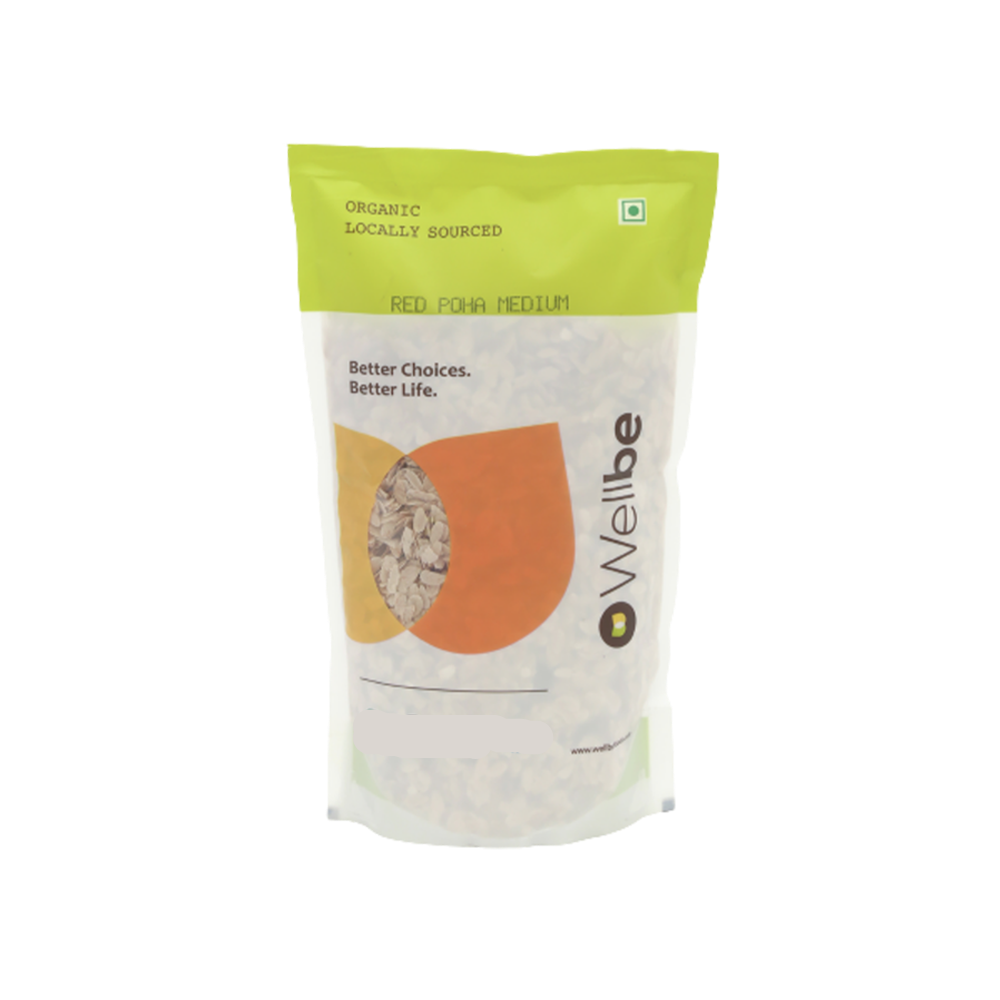 WellBe Organic Red Poha Medium