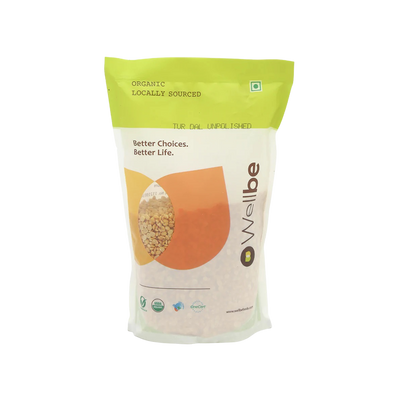 WellBe Organic Tur Dal Unpolished 1 kg