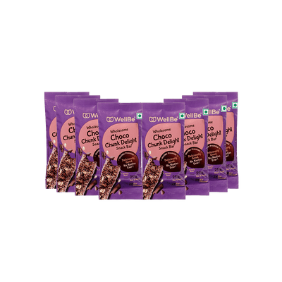 Wholesome Snack Bar - Choco Chunk Delight(Pack of 8x35g)